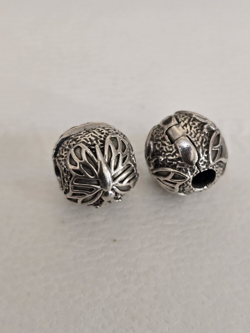Set Of 2 Retired Pandora Butterfly Clips